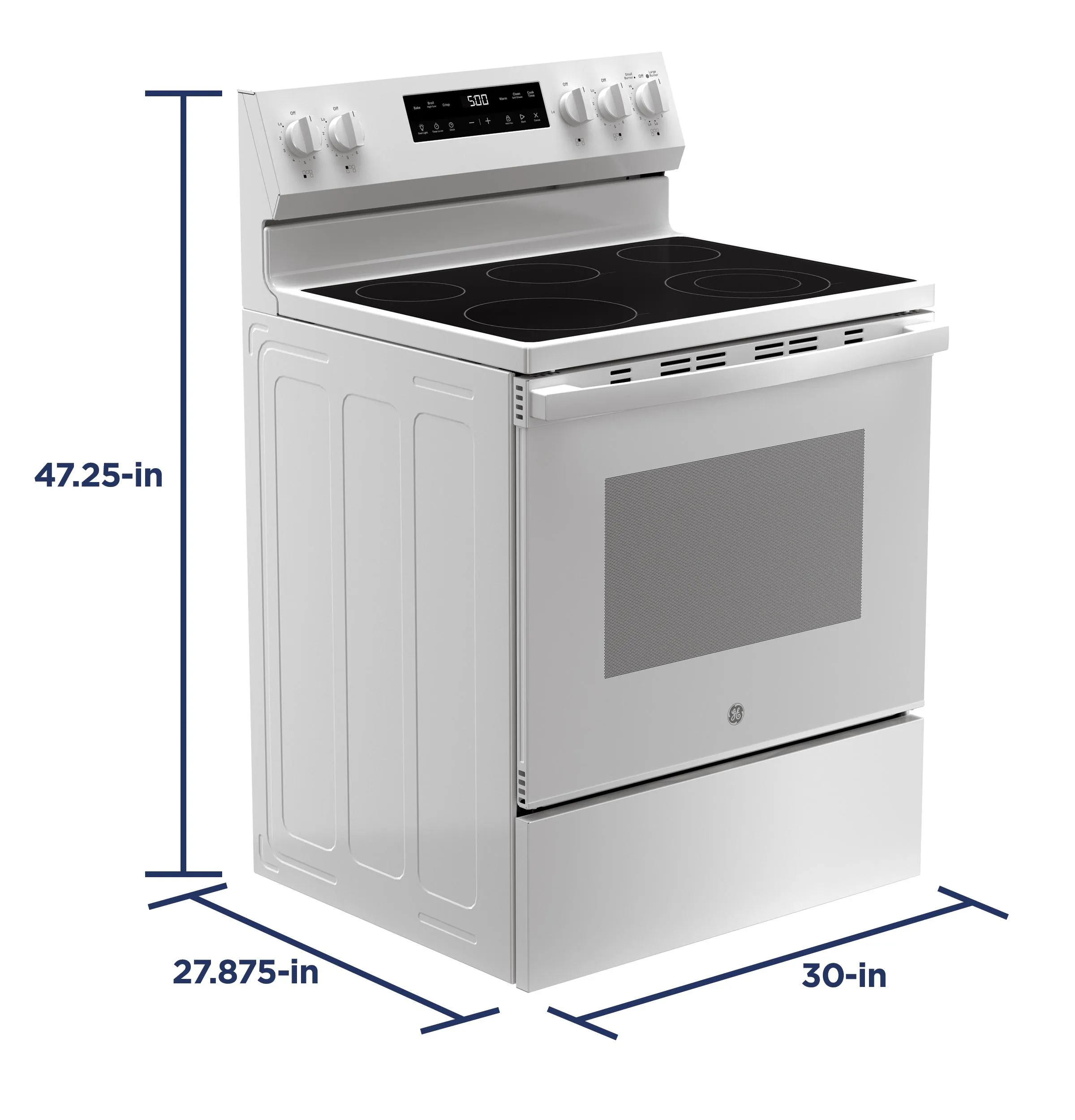 Ge Appliances GRF500PVWW Ge? 30" Free-Standing Electric Range
