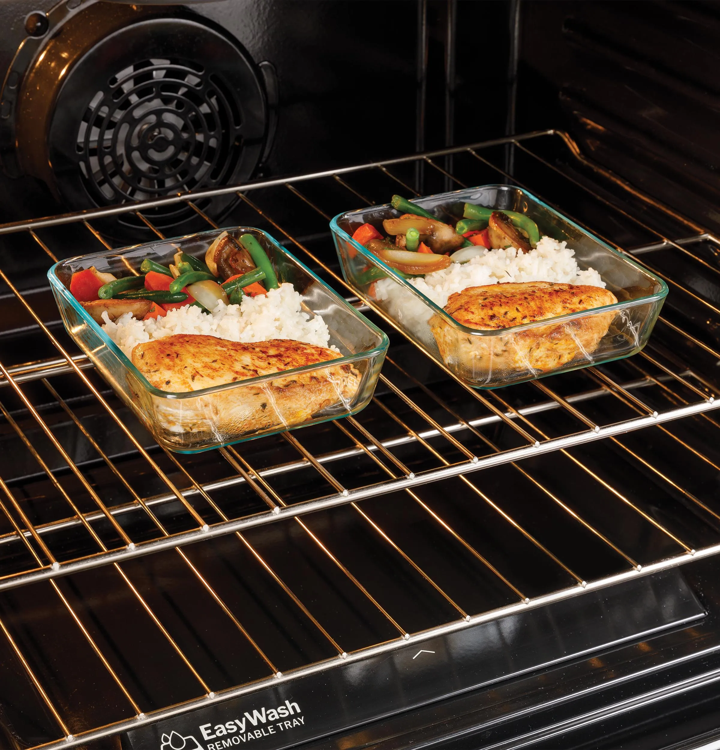 Ge Appliances GRS600AVDS Ge? 30" Slide-In Electric Convection Range With No Preheat Air Fry And Easywash&#8482; Oven Tray