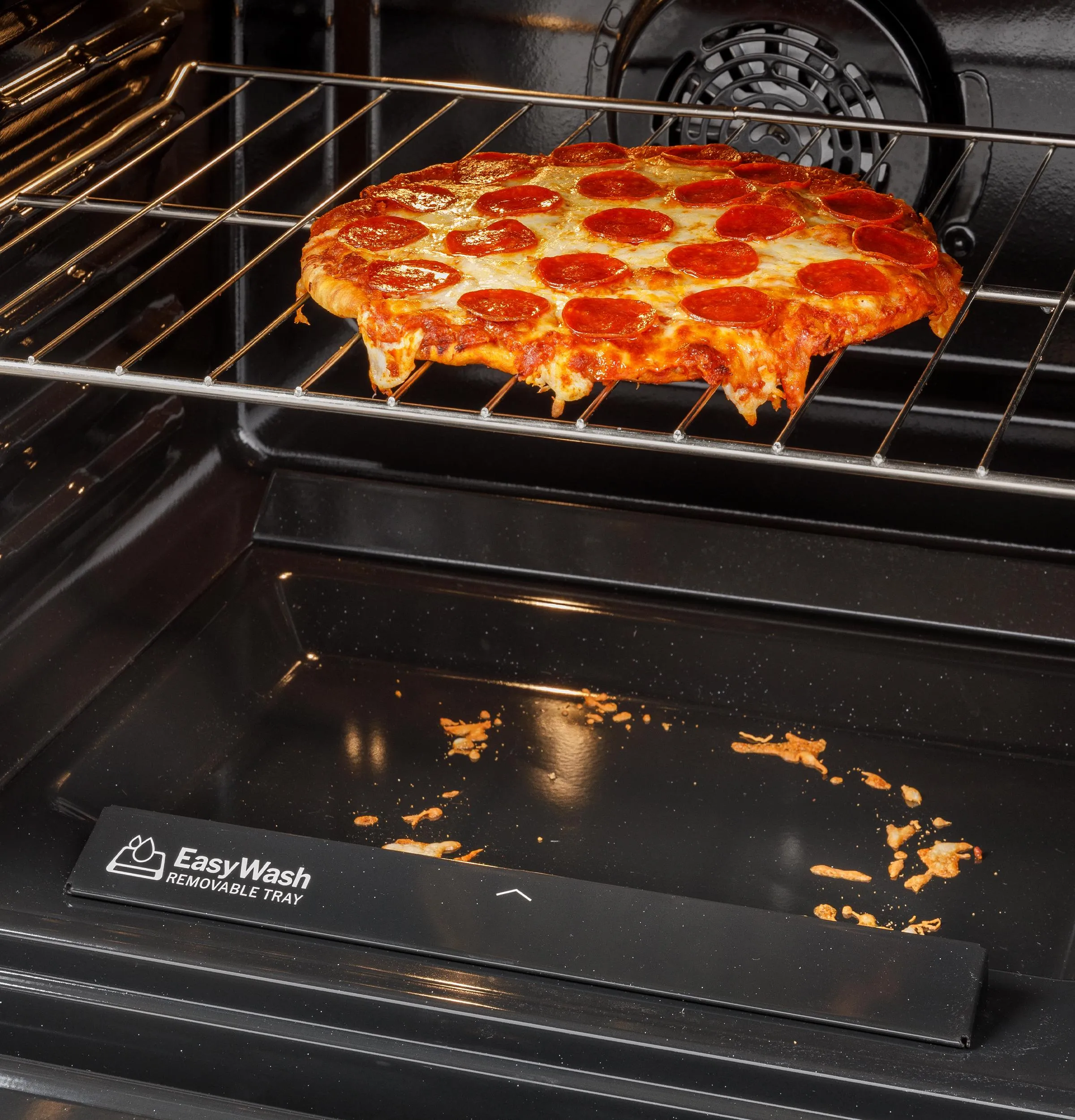 Ge Appliances GRS600AVDS Ge? 30" Slide-In Electric Convection Range With No Preheat Air Fry And Easywash&#8482; Oven Tray