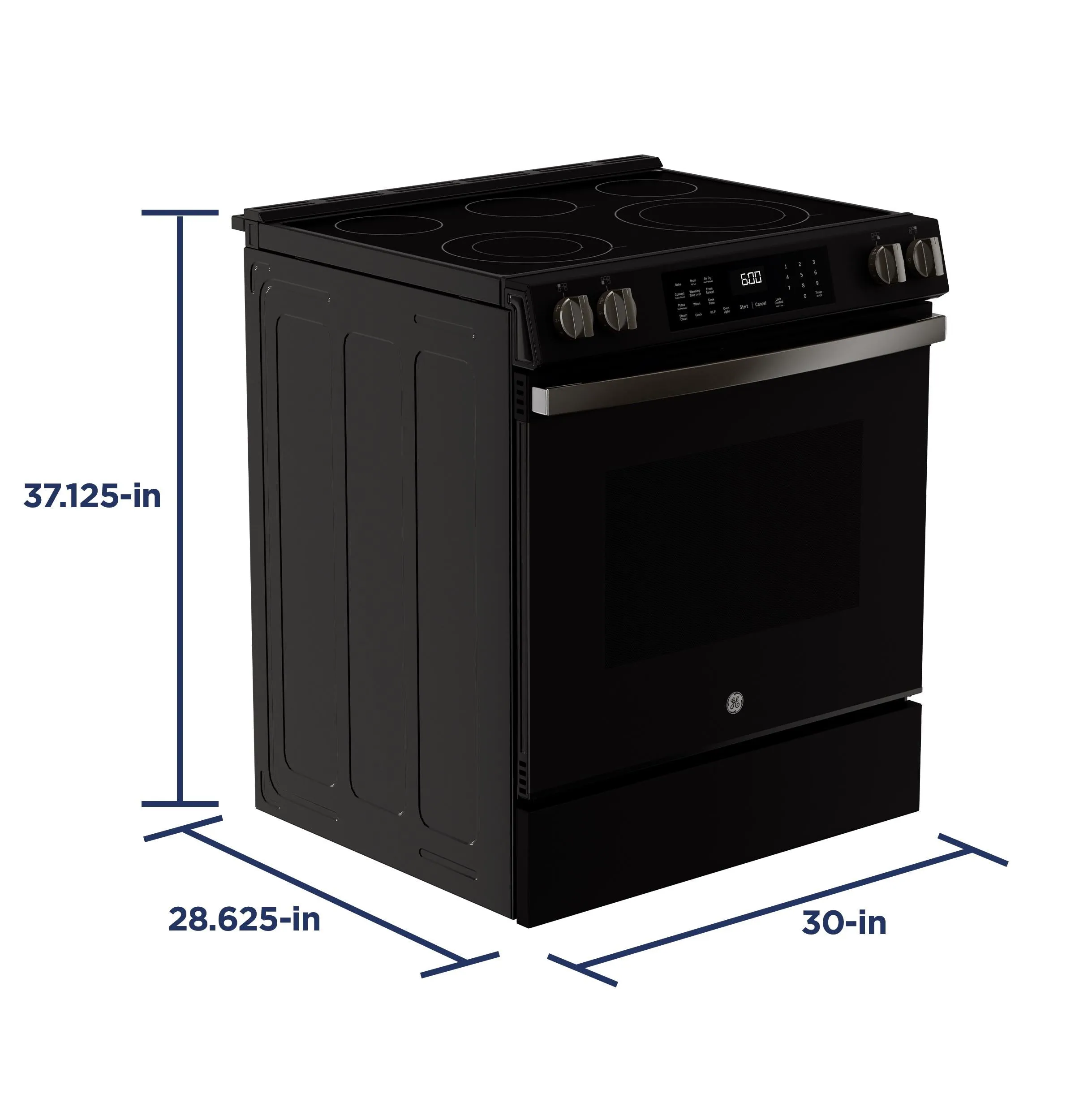 Ge Appliances GRS600AVDS Ge? 30" Slide-In Electric Convection Range With No Preheat Air Fry And Easywash&#8482; Oven Tray