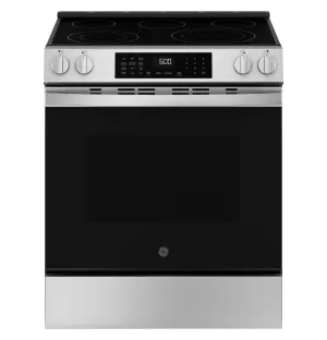 Ge Appliances GRS600AVFS Ge? 30" Slide-In Electric Convection Range With No Preheat Air Fry And Easywash&#8482; Oven Tray Freestanding Ranges freestanding dual fuel range 30 inch