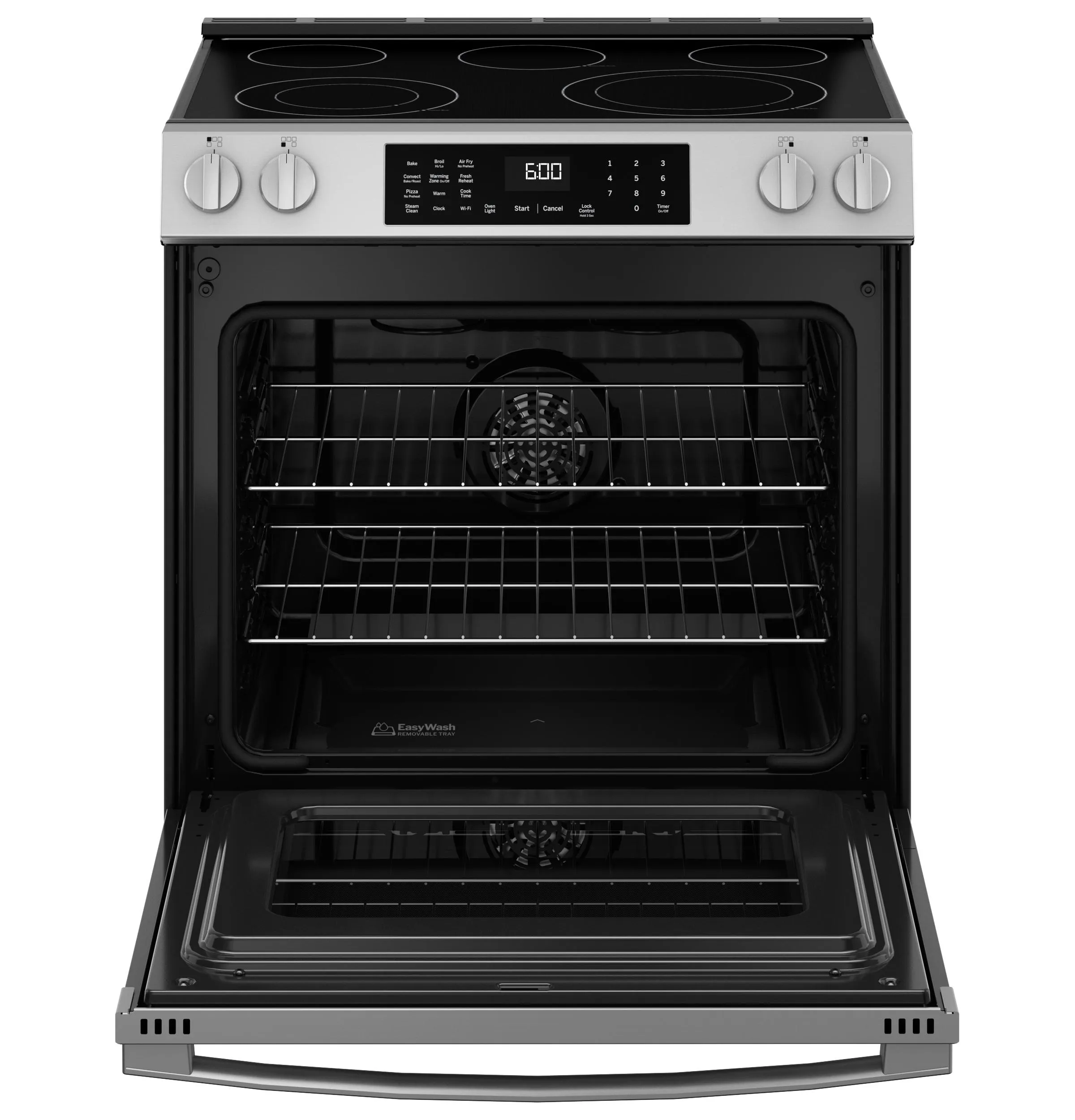 Ge Appliances GRS600AVFS Ge? 30" Slide-In Electric Convection Range With No Preheat Air Fry And Easywash&#8482; Oven Tray