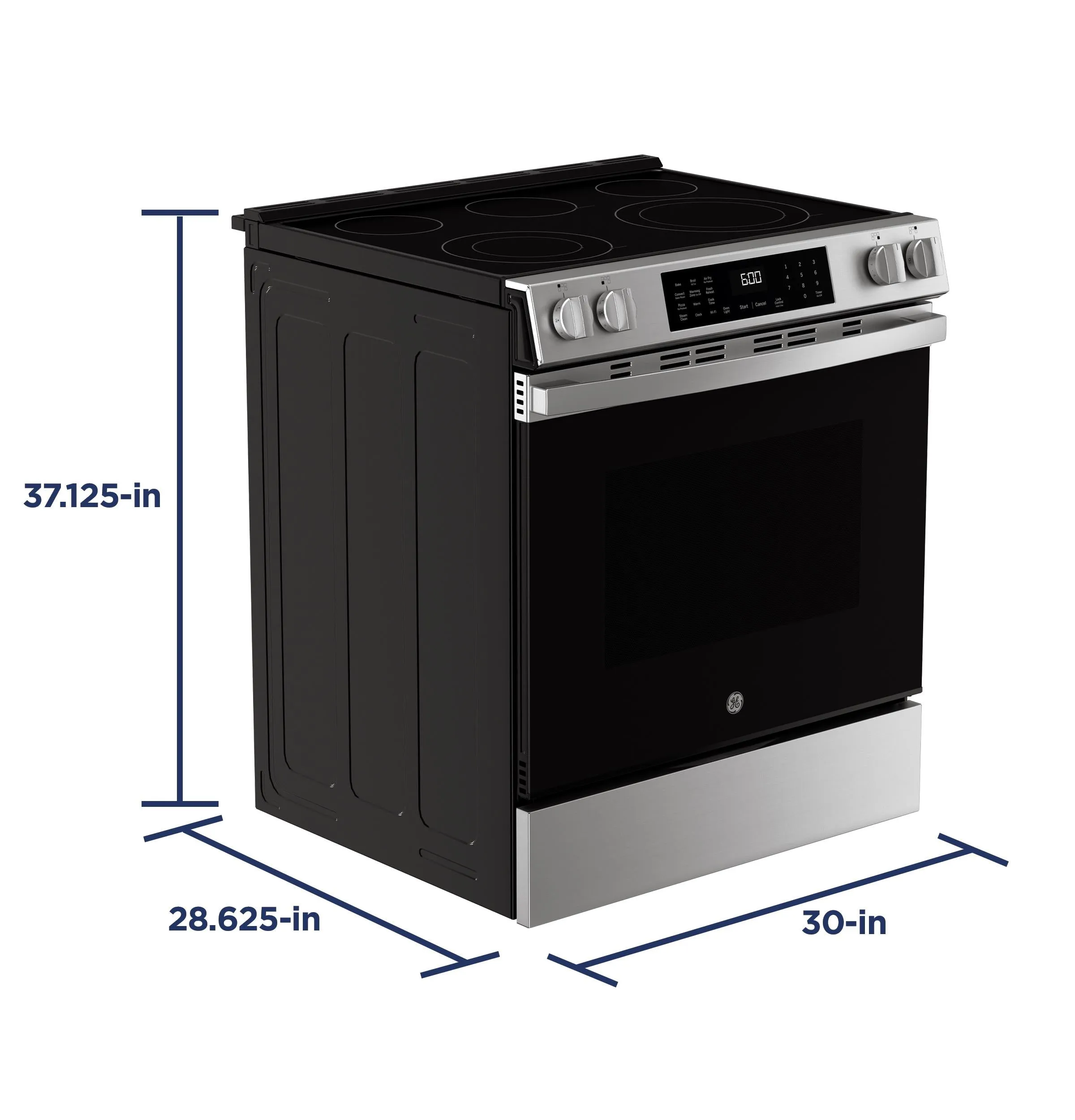 Ge Appliances GRS600AVFS Ge? 30" Slide-In Electric Convection Range With No Preheat Air Fry And Easywash&#8482; Oven Tray