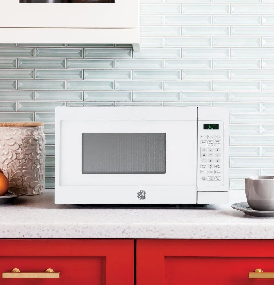 Ge Appliances JEM3072DHWW Ge 0.7 Cu. Ft. Capacity Countertop Microwave Oven