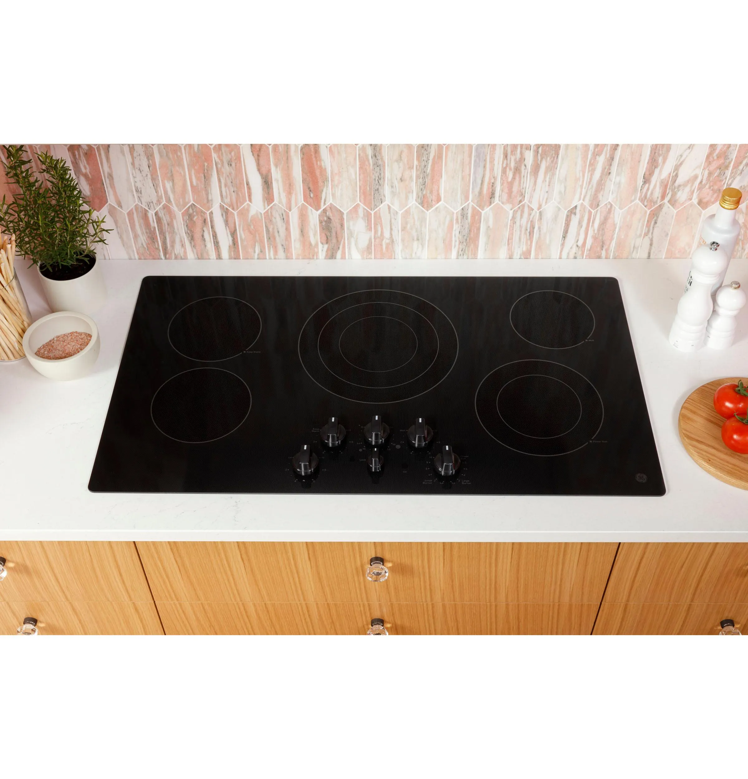 Ge Appliances JEP5030DTBB Ge 30" Built-In Knob Control Electric Cooktop