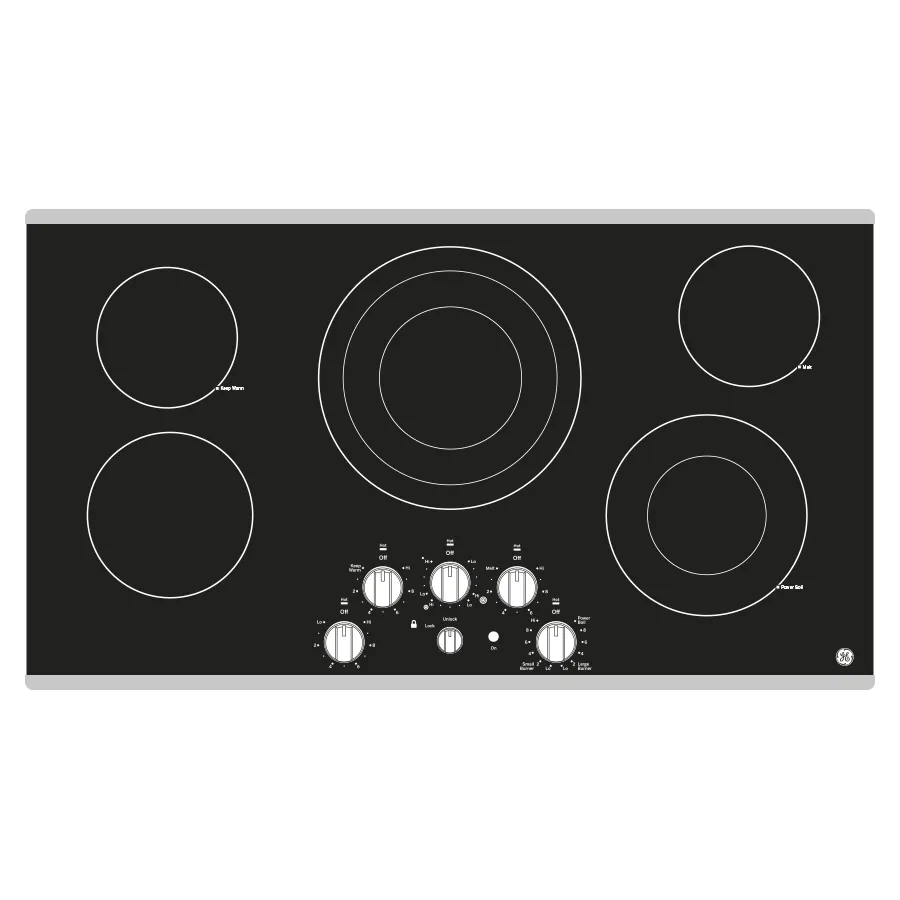 Ge Appliances JEP5036STSS Ge 36" Built-In Knob Control Electric Cooktop