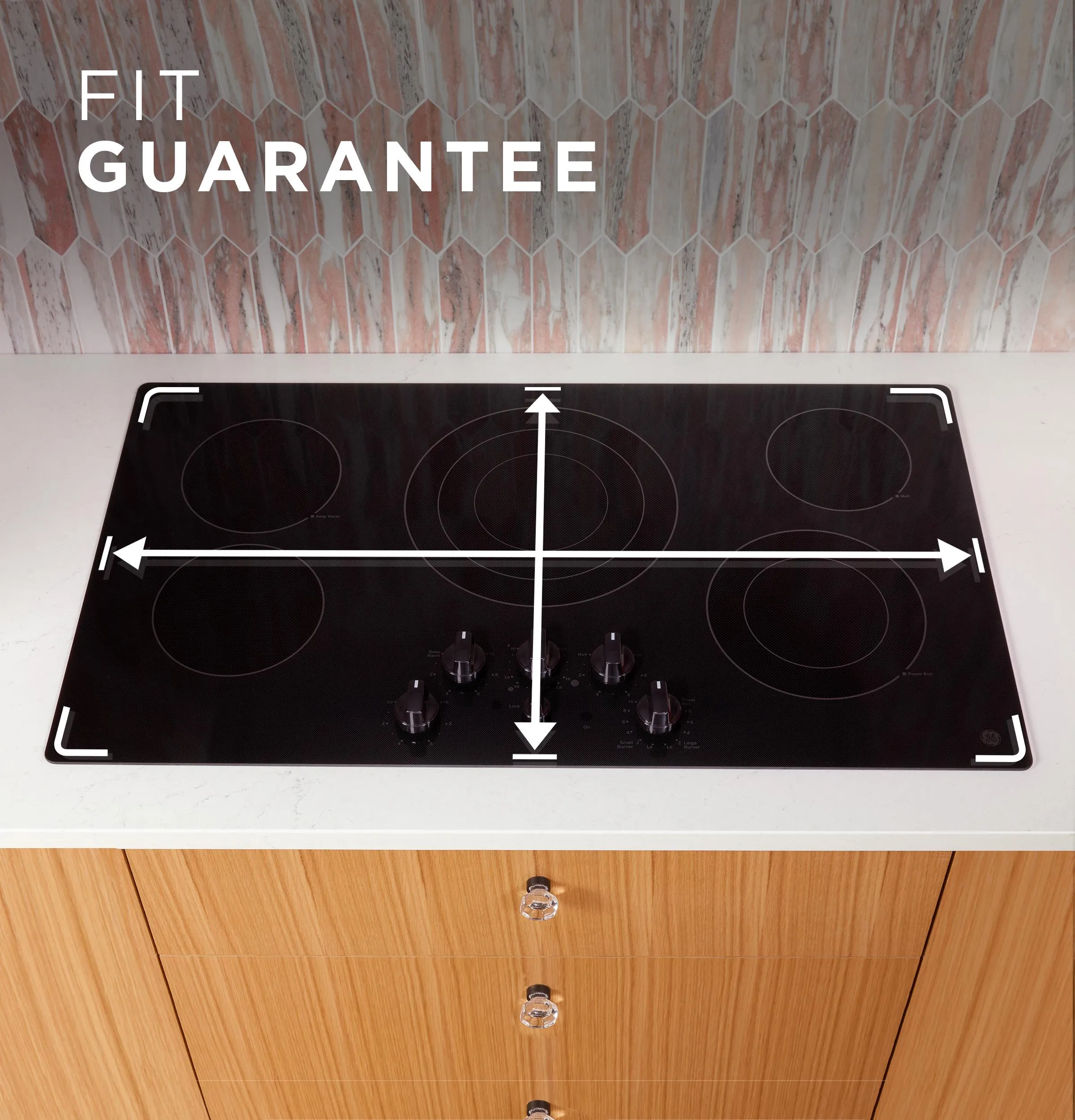 Ge Appliances JEP5036STSS Ge 36" Built-In Knob Control Electric Cooktop