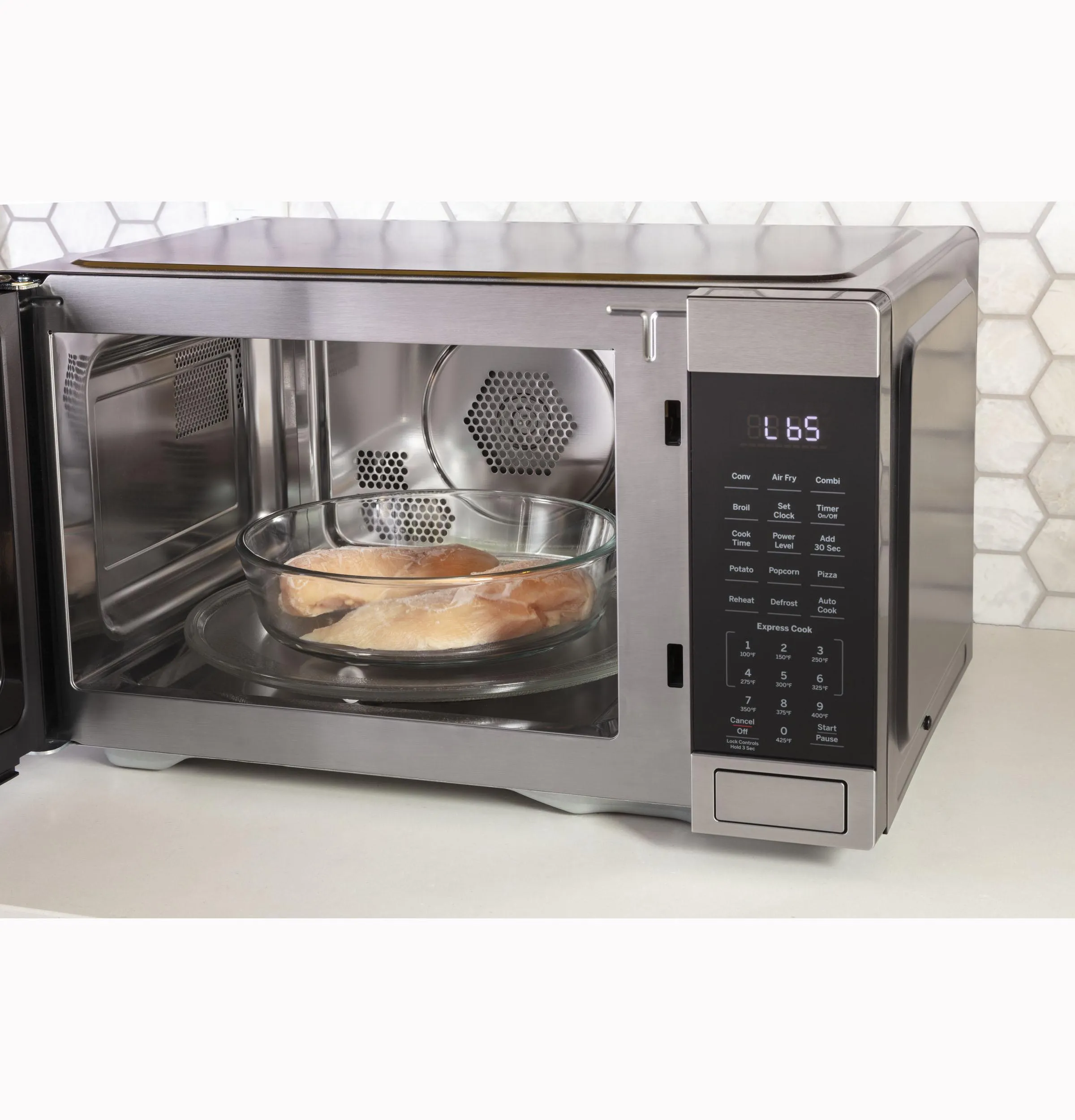 Ge Appliances JES1109RRSS Ge 1.0 Cu. Ft. Capacity Countertop Convection Microwave Oven With Air Fry