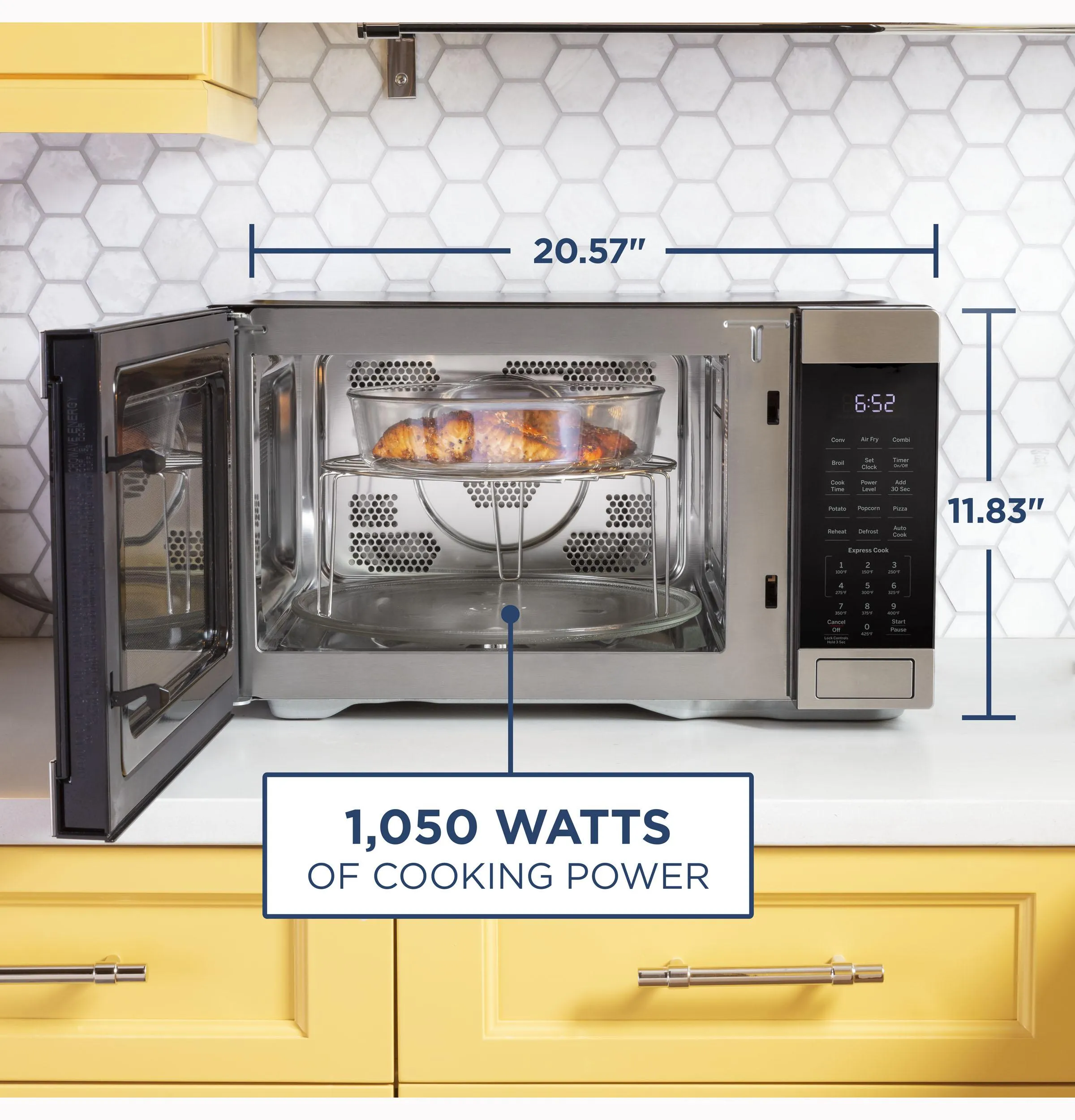 Ge Appliances JES1109RRSS Ge 1.0 Cu. Ft. Capacity Countertop Convection Microwave Oven With Air Fry