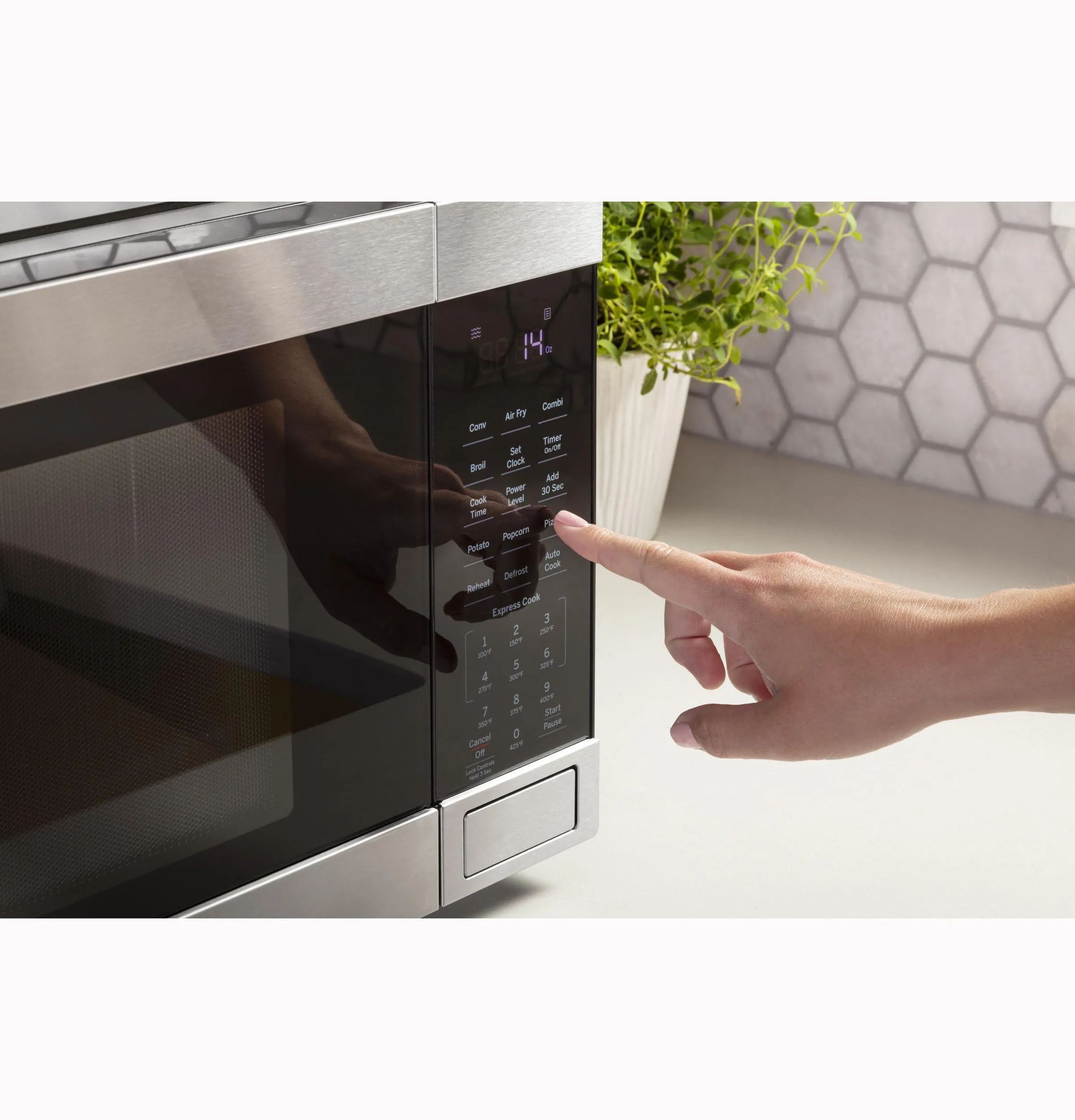Ge Appliances JES1109RRSS Ge 1.0 Cu. Ft. Capacity Countertop Convection Microwave Oven With Air Fry