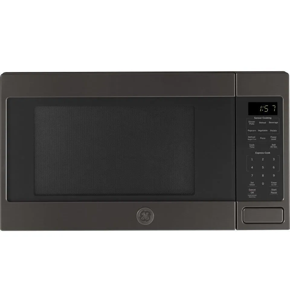 Ge Appliances JES1657BMTS Ge 1.6 Cu. Ft. Countertop Microwave Oven Microwave Ovens large capacity kitchen microwave