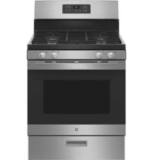 Ge Appliances JGBS61RPSS Ge? 30" Free-Standing Gas Range Freestanding Ranges freestanding dual fuel range 30 inch