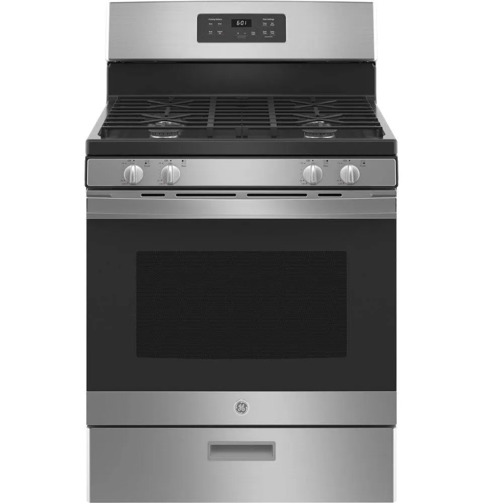 Ge Appliances JGBS61RPSS Ge? 30" Free-Standing Gas Range Freestanding Ranges freestanding dual fuel range 30 inch
