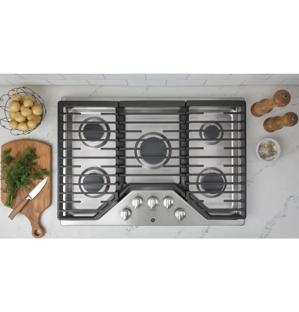 Ge Appliances JGP5030SLSS Ge 30" Built-In Gas Cooktop With 5 Burners And Dishwasher Safe Grates