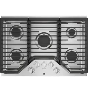 Ge Appliances JGP5030SLSS Ge 30" Built-In Gas Cooktop With 5 Burners And Dishwasher Safe Grates Cooktops 5 burner cooktops sale