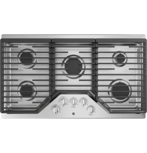 Ge Appliances JGP5036SLSS Ge 36" Built-In Gas Cooktop With 5 Burners And Dishwasher Safe Grates Gas natural gas range with griddle