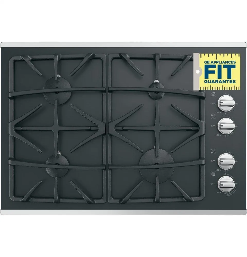 Ge Appliances JGP5530SLSS Ge 30" Built-In Gas On Glass Cooktop With Dishwasher Safe Grates