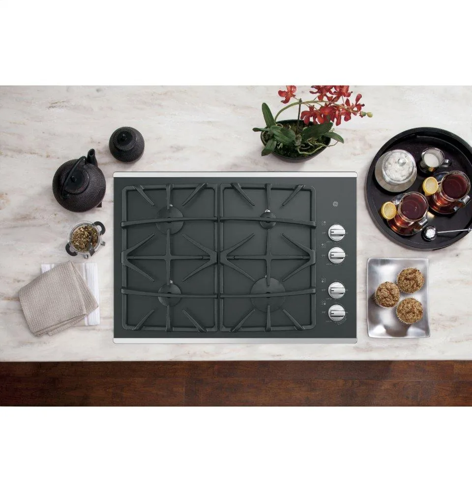 Ge Appliances JGP5530SLSS Ge 30" Built-In Gas On Glass Cooktop With Dishwasher Safe Grates