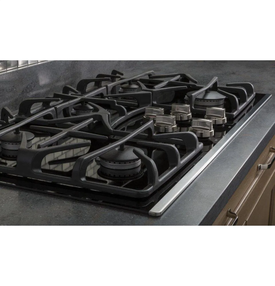 Ge Appliances JGP5536SLSS Ge 36" Built-In Gas On Glass Cooktop With 5 Burners And Dishwasher Safe Grates