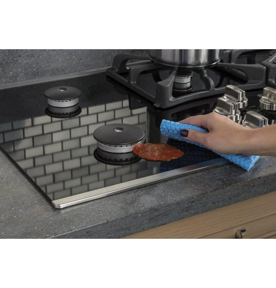 Ge Appliances JGP5536SLSS Ge 36" Built-In Gas On Glass Cooktop With 5 Burners And Dishwasher Safe Grates