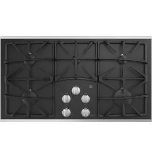 Ge Appliances JGP5536SLSS Ge 36" Built-In Gas On Glass Cooktop With 5 Burners And Dishwasher Safe Grates Gas 4 burner gas range for kitchen