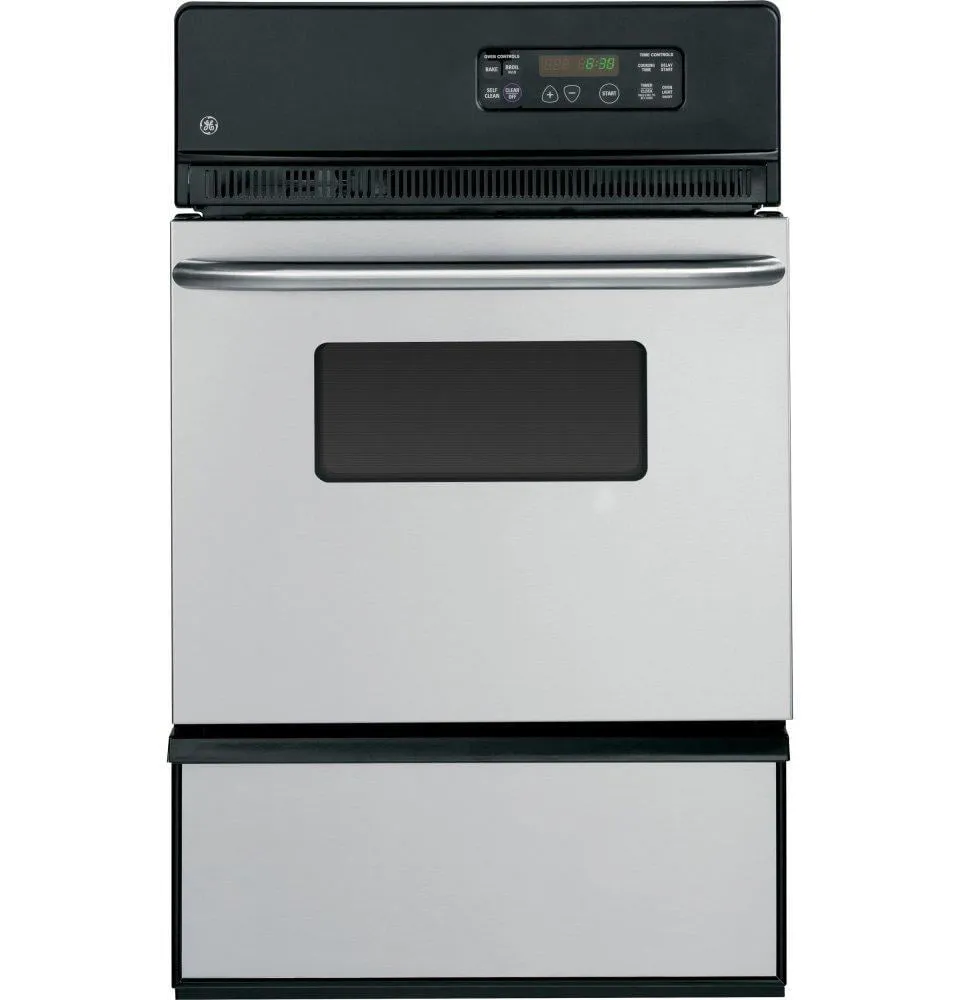 Ge Appliances JGRP20SENSS Ge 24" Built-In Gas Oven Single Wall Ovens single oven with self-cleaning feature