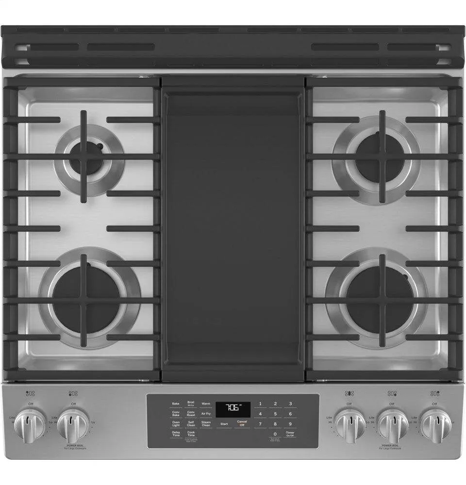 Ge Appliances JGS760SPSS Ge 30" Slide-In Front-Control Convection Gas Range With No Preheat Air Fry
