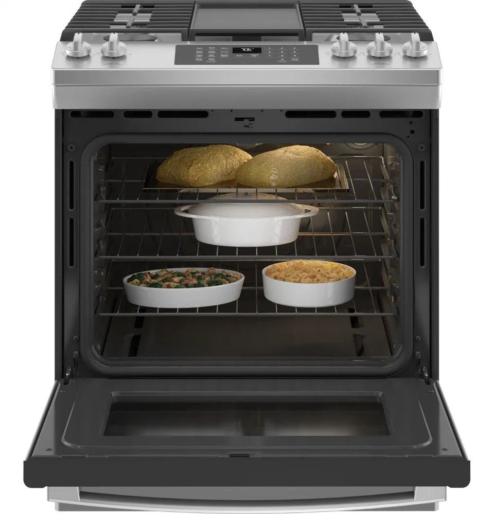Ge Appliances JGS760SPSS Ge 30" Slide-In Front-Control Convection Gas Range With No Preheat Air Fry