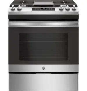 Ge Appliances JGSS66SELSS Ge 30" Slide-In Front Control Gas Range Slide In Ranges front control slide-in stove