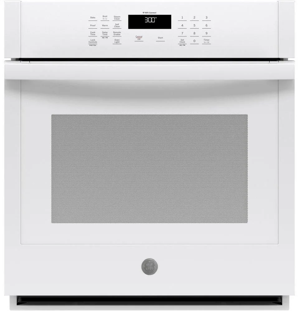 Ge Appliances JKS3000DNWW Ge 27" Smart Built-In Single Wall Oven Single Wall Ovens single oven with self-cleaning feature