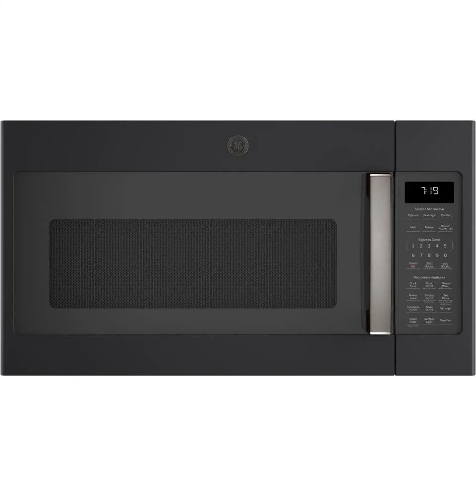Ge Appliances JNM7196FLDS Ge 1.9 Cu. Ft. Over-The-Range Sensor Microwave Oven With Recirculating Venting Microwave Ovens large capacity kitchen microwave