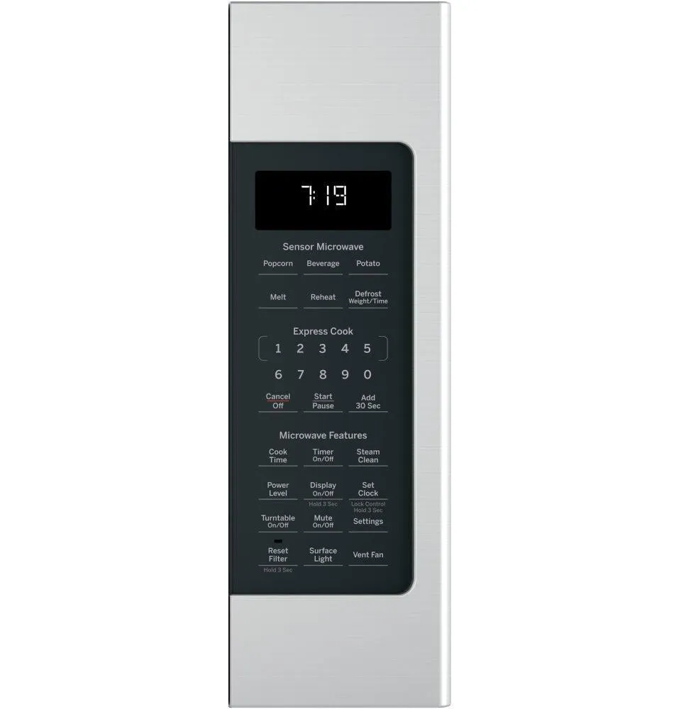 Ge Appliances JNM7196SKSS Ge 1.9 Cu. Ft. Over-The-Range Sensor Microwave Oven With Recirculating Venting