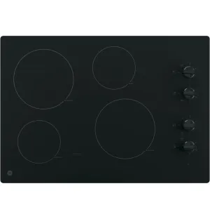 Ge Appliances JP3030DJBB Ge 30" Built-In Knob Control Electric Cooktop Electric slide-in electric cooking range