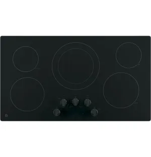 Ge Appliances JP3036DLBB Ge 36" Built-In Knob Control Electric Cooktop Electric slide-in electric cooking range