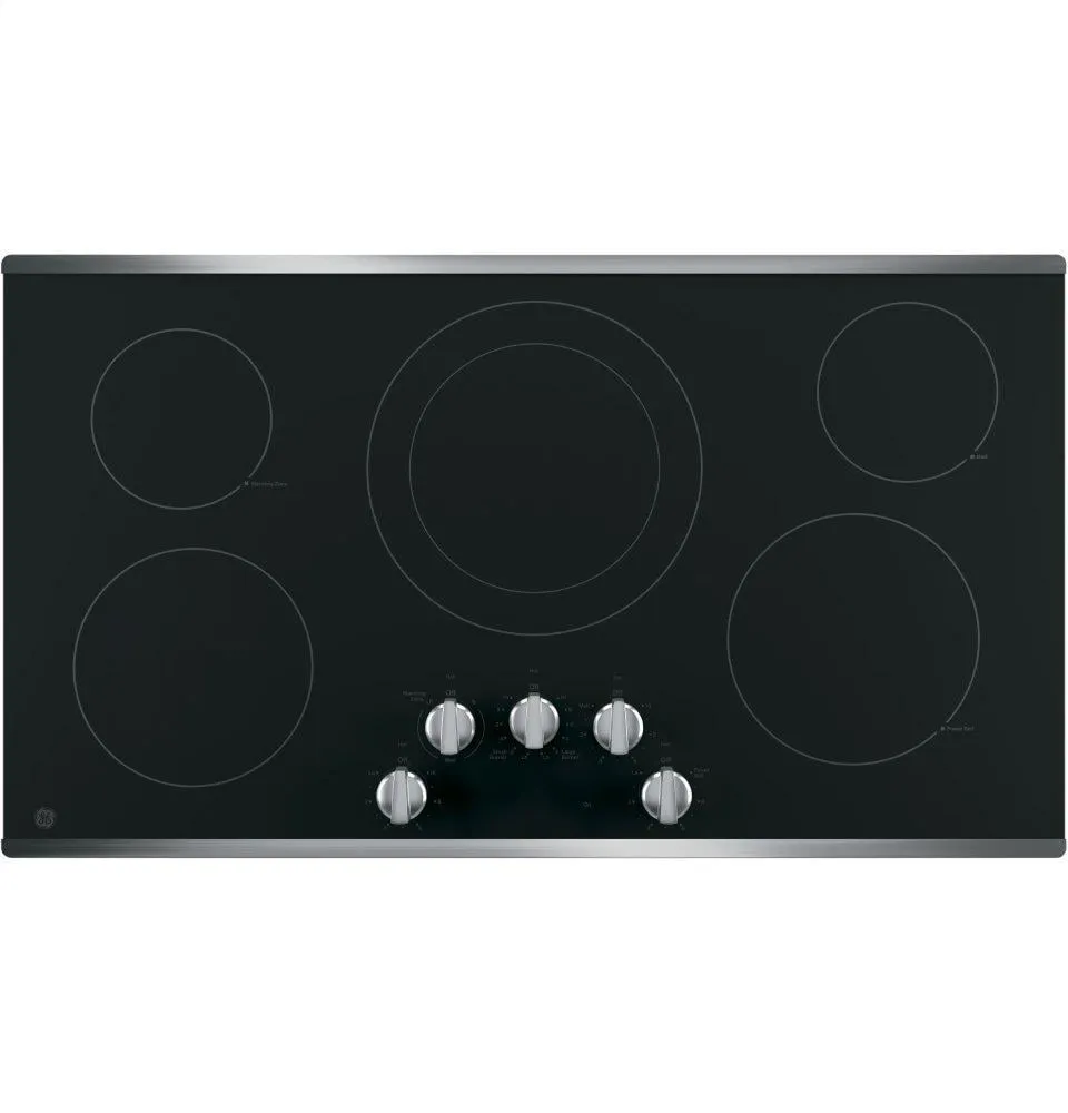 Ge Appliances JP3036SLSS Ge 36" Built-In Knob Control Electric Cooktop Electric slide-in electric cooking range