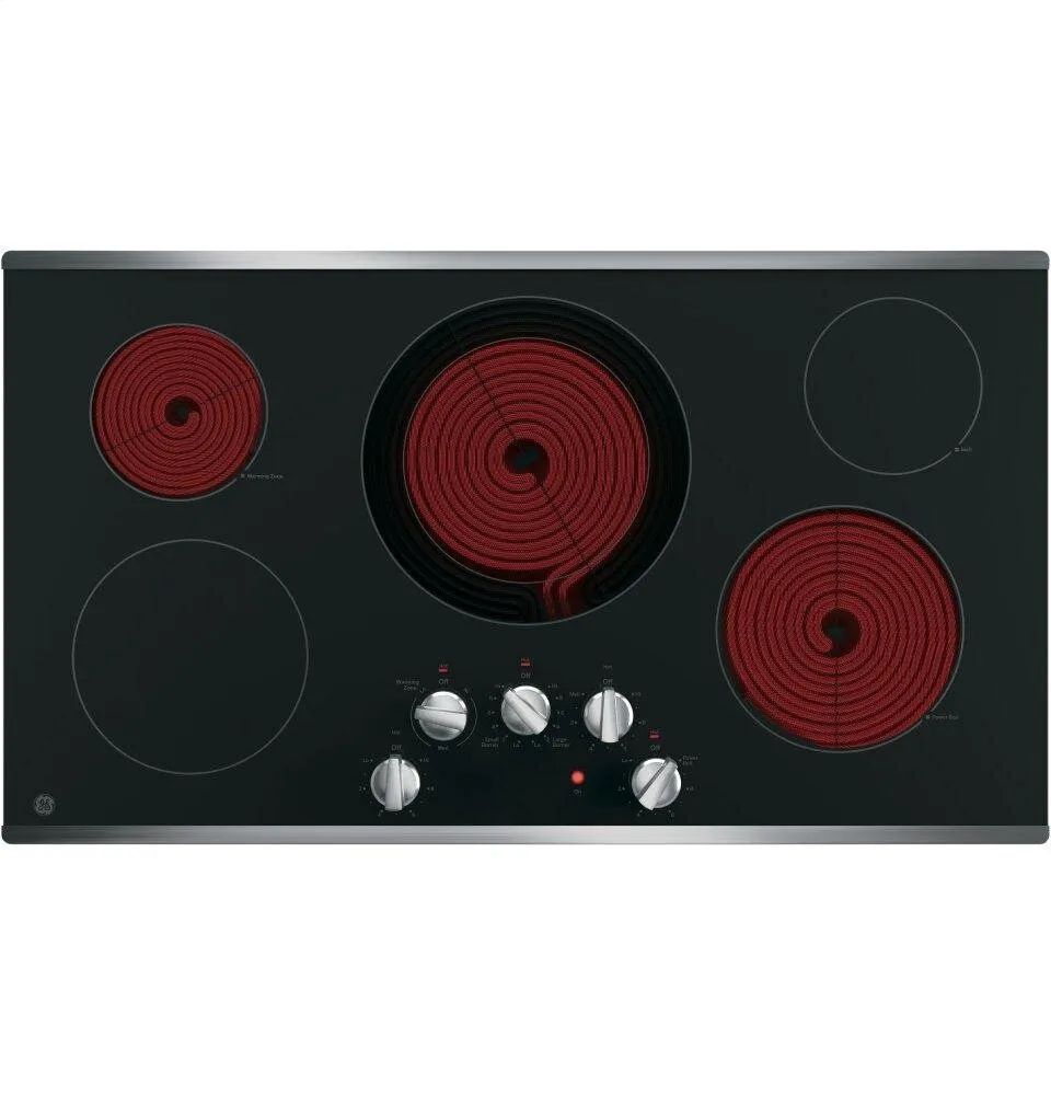 Ge Appliances JP3036SLSS Ge 36" Built-In Knob Control Electric Cooktop