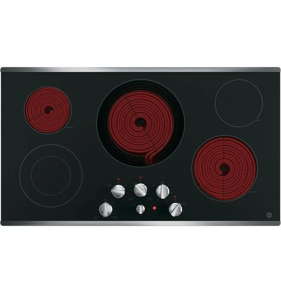 Ge Appliances JP3536SJSS Ge 36" Built-In Knob Control Electric Cooktop