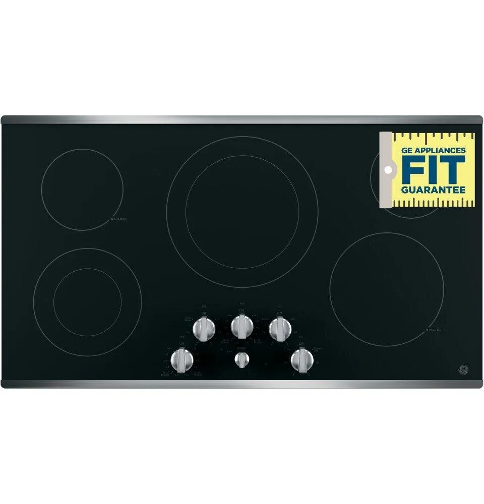 Ge Appliances JP3536SJSS Ge 36" Built-In Knob Control Electric Cooktop