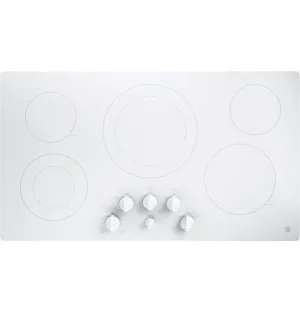 Ge Appliances JP3536TJWW Ge 36" Built-In Knob Control Electric Cooktop Cooktops 30 inch cooktop online