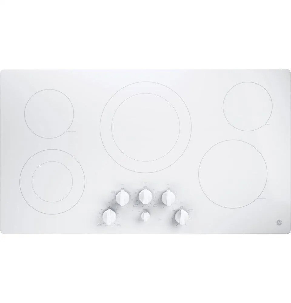 Ge Appliances JP3536TJWW Ge 36" Built-In Knob Control Electric Cooktop Cooktops 30 inch cooktop online