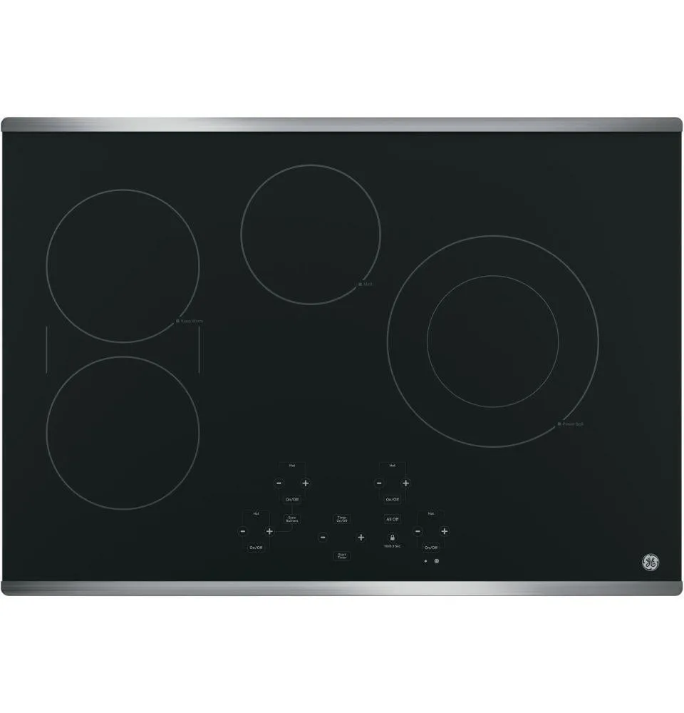 Ge Appliances JP5030SJSS Ge 30" Built-In Touch Control Electric Cooktop Electric slide-in electric cooking range