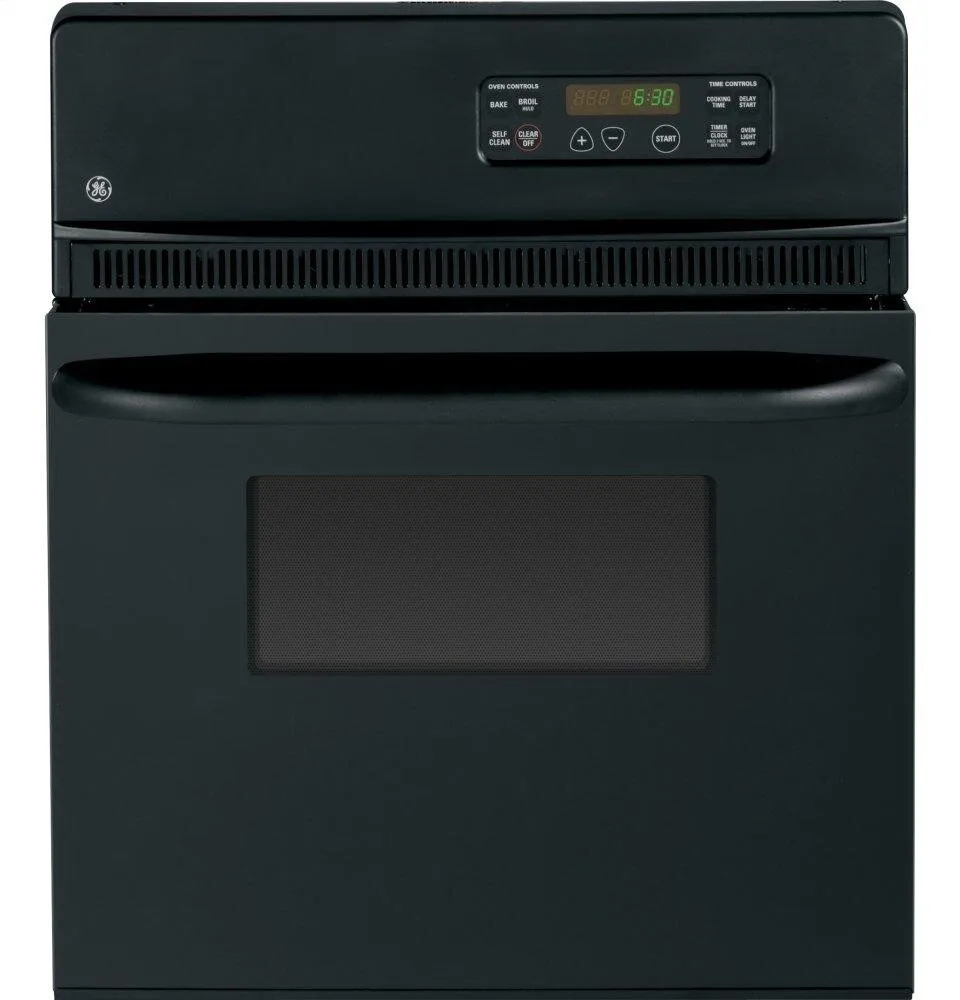 Ge Appliances JRP20BJBB Ge 24" Electric Single Self-Cleaning Wall Oven Single Wall Ovens electric wall oven with convection