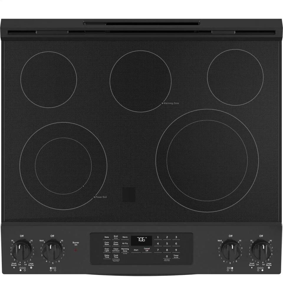 Ge Appliances JS760DPBB Ge 30" Slide-In Electric Convection Range With No Preheat Air Fry