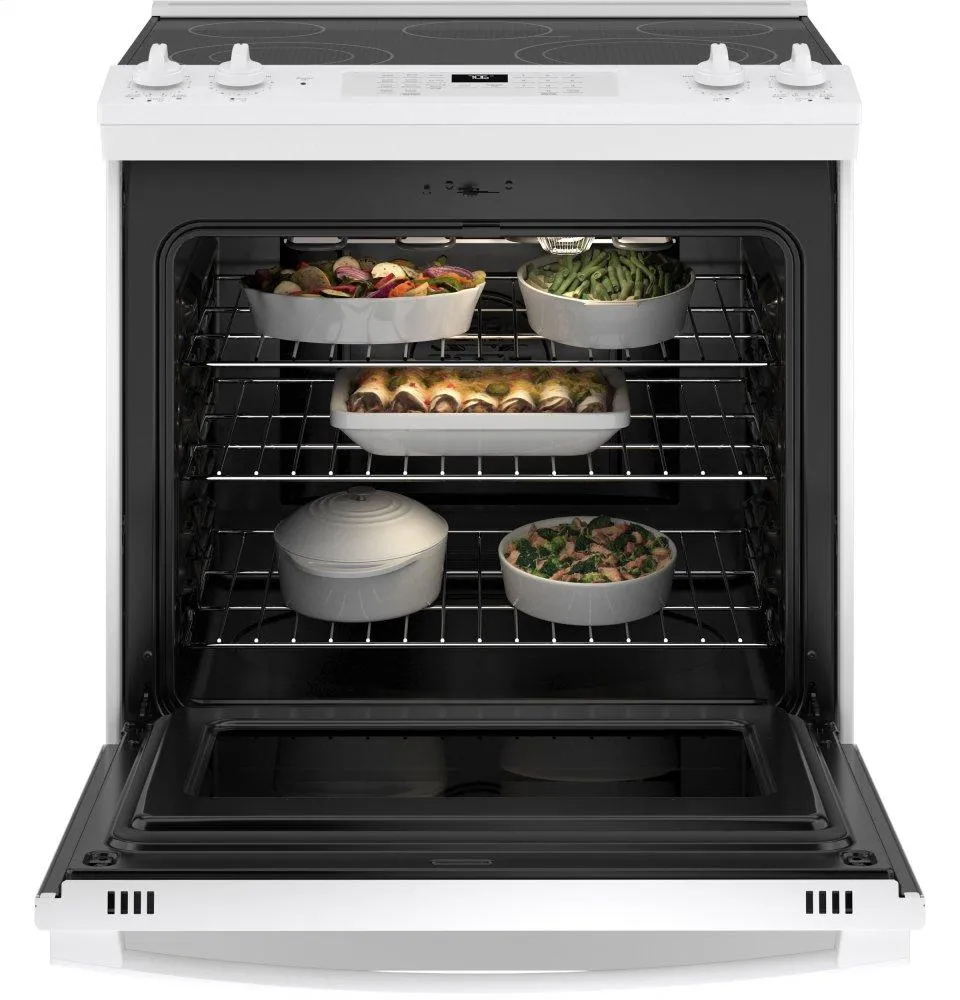 Ge Appliances JS760DPWW Ge 30" Slide-In Electric Convection Range With No Preheat Air Fry
