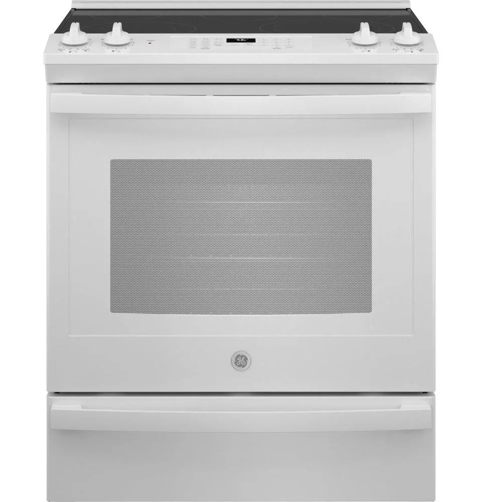 Ge Appliances JS760DPWW Ge 30" Slide-In Electric Convection Range With No Preheat Air Fry Slide In Ranges front control slide-in stove