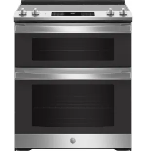 Ge Appliances JSS86SPSS Ge 30" Slide-In Electric Convection Double Oven Range Slide In Ranges front control slide-in stove
