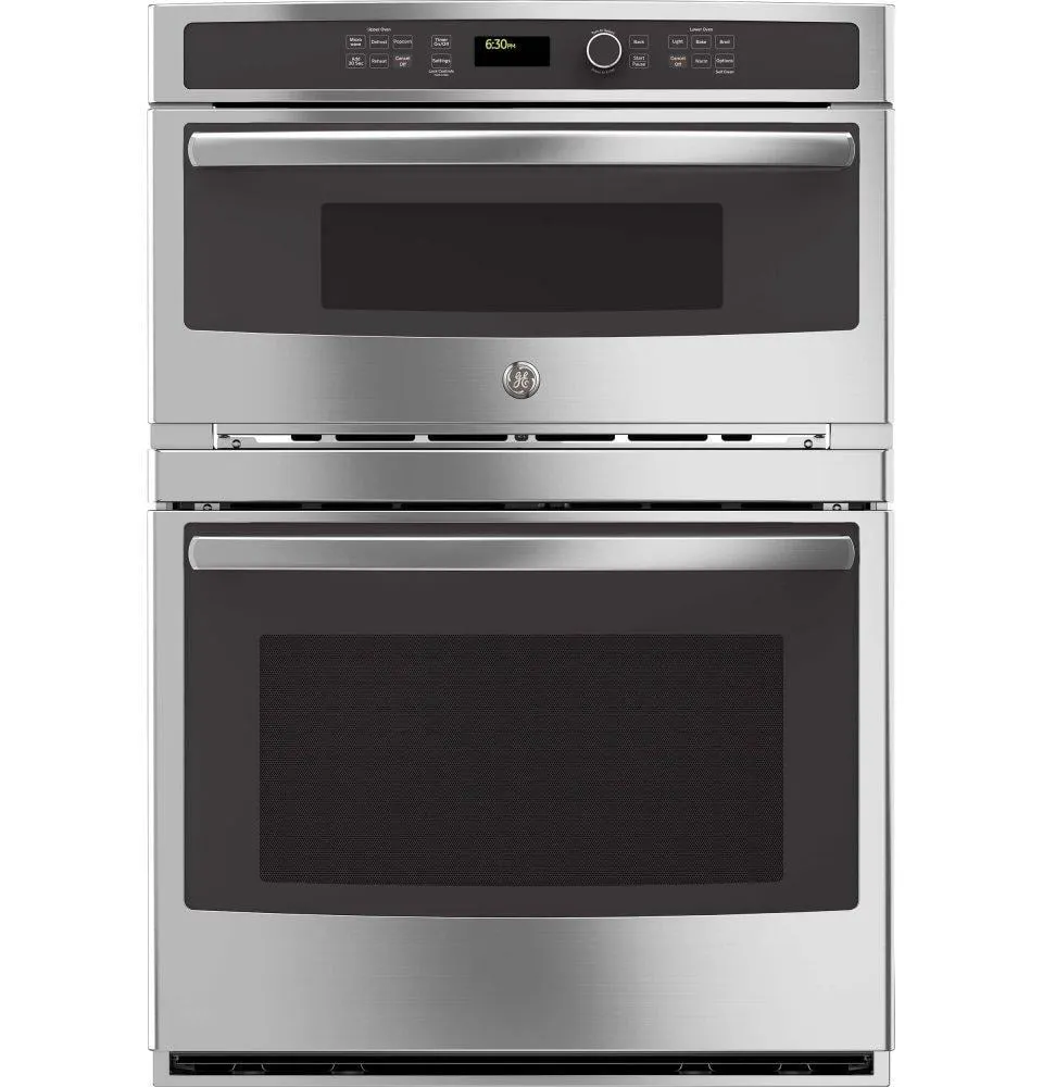 Ge Appliances JT3800SHSS Ge 30" Combination Double Wall Oven Microwave Wall Oven Combos built-in oven microwave combo stainless