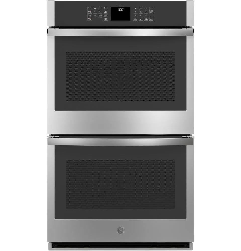 Ge Appliances JTD3000SNSS Ge 30" Smart Built-In Self-Clean Double Wall Oven With Never-Scrub Racks Double Wall Ovens built-in double oven 30 inch