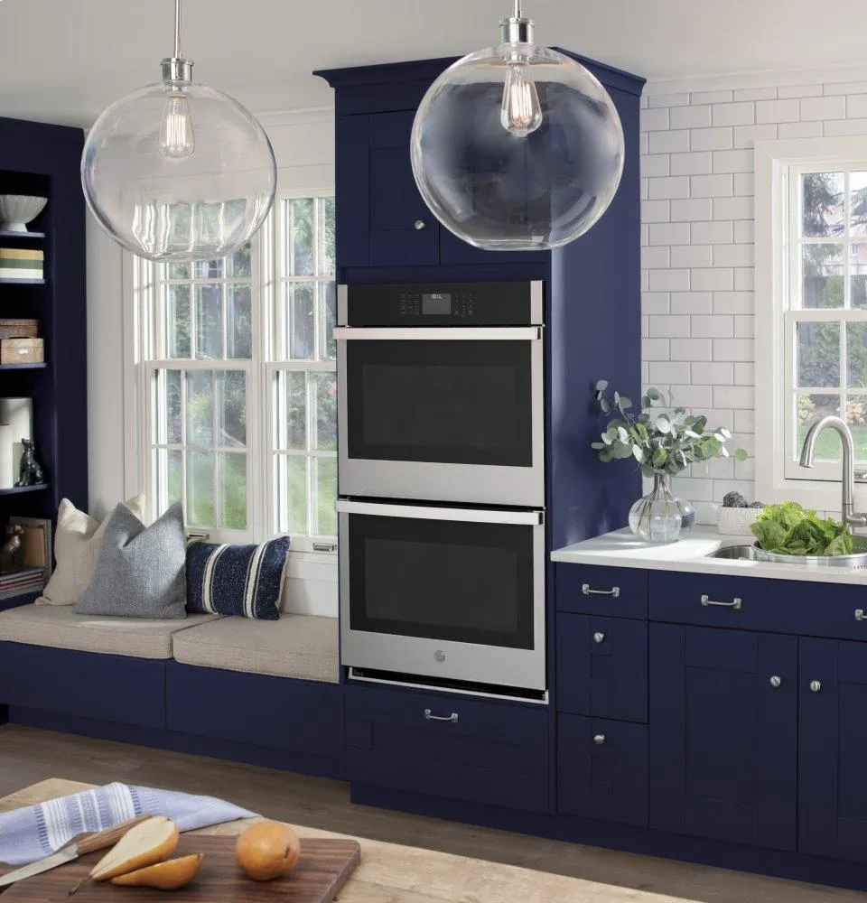 Ge Appliances JTD5000SNSS Ge 30" Smart Built-In Self-Clean Convection Double Wall Oven With Never Scrub Racks