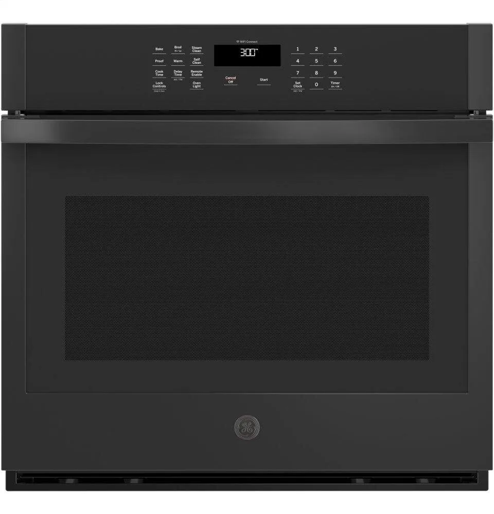 Ge Appliances JTS3000DNBB Ge 30" Smart Built-In Self-Clean Single Wall Oven With Never-Scrub Racks Single Wall Ovens single oven with self-cleaning feature
